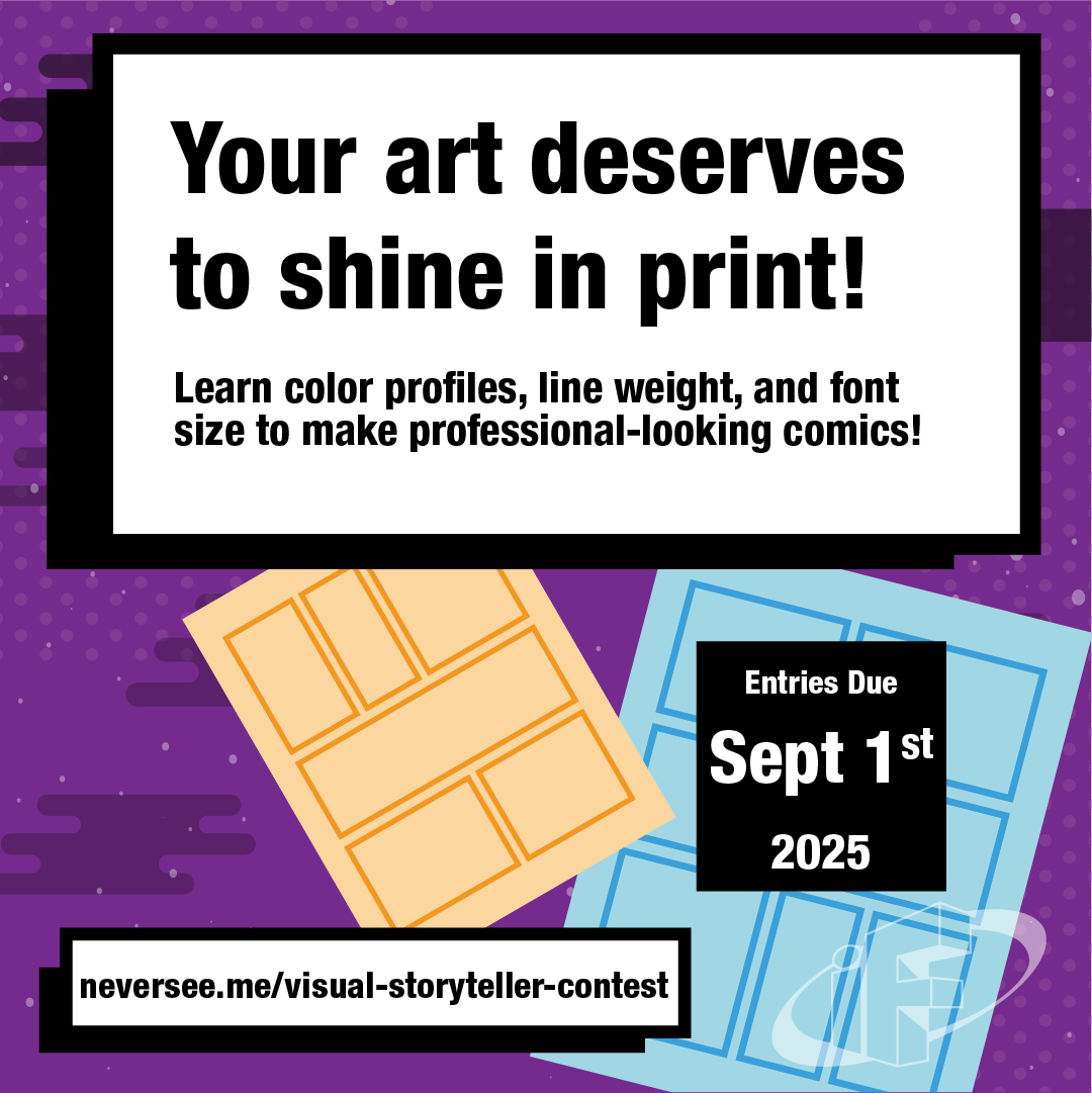 iFdesignstudios's tweet image. Enhance the quality of your comics with these tips and tricks!
🎨Make your color profile CMYK
💻Have your resolution as 300 dpi (dots per inch)
✒️Keep in mind your line weight of your art
💬Font Size should not go below 10pt
 #artcontest #writingcontest #VisualStorytellerContest
