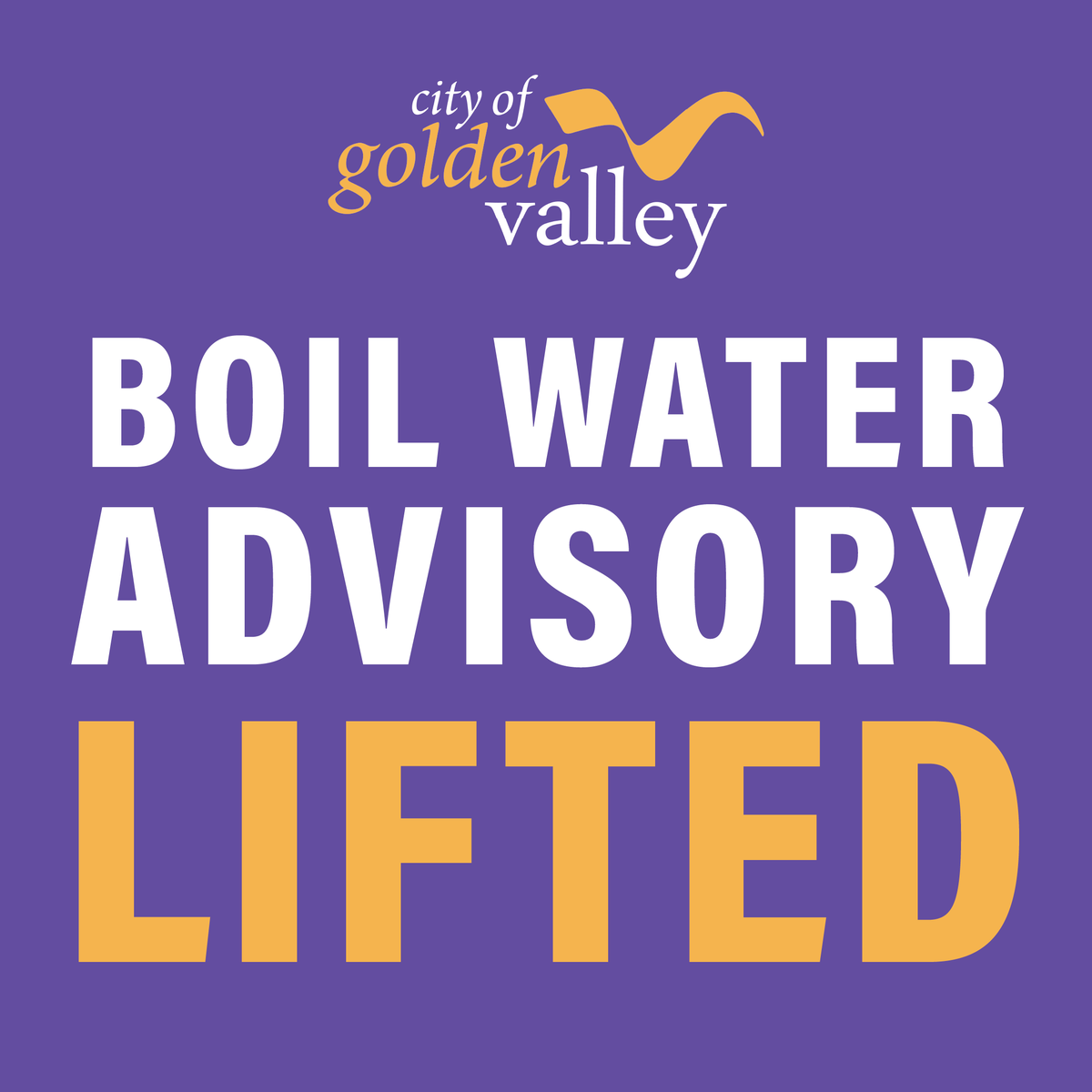 The boil water advisory issued Sunday, July 13 has been officially lifted. Water quality testing completed by the Minnesota Department of Health has confirmed that the water is safe to drink and use as normal.

For more information, visit loom.ly/FD5Sq-k