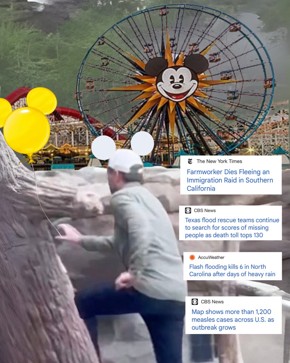 EleniForCA's tweet image. JD Vance enjoyed a California weekend at Disneyland, while his cruel policies continue to harm Californians and families across the country.