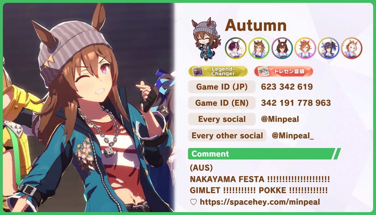 Minpeal_'s tweet image. New Pinned !!!
#otometwtintro once again since its been nearly 2??? years since my last one and a lot of favs have been shifted around. Also including my umamusu trainer card since a lot of umamusu ppl have started following me as well !!
