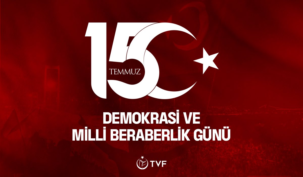 🇹🇷 15 Temmuz gecesi büyük bir kahramanlık gösteren halkımız, demokrasiye kast eden hain bir saldırıyı önlemiştir.

Demokrasi ve Millî Birlik Günü vesilesiyle; ülkemizin geleceği için canlarını feda eden aziz şehitlerimizi rahmetle, kahraman gazilerimizi minnet ve saygıyla