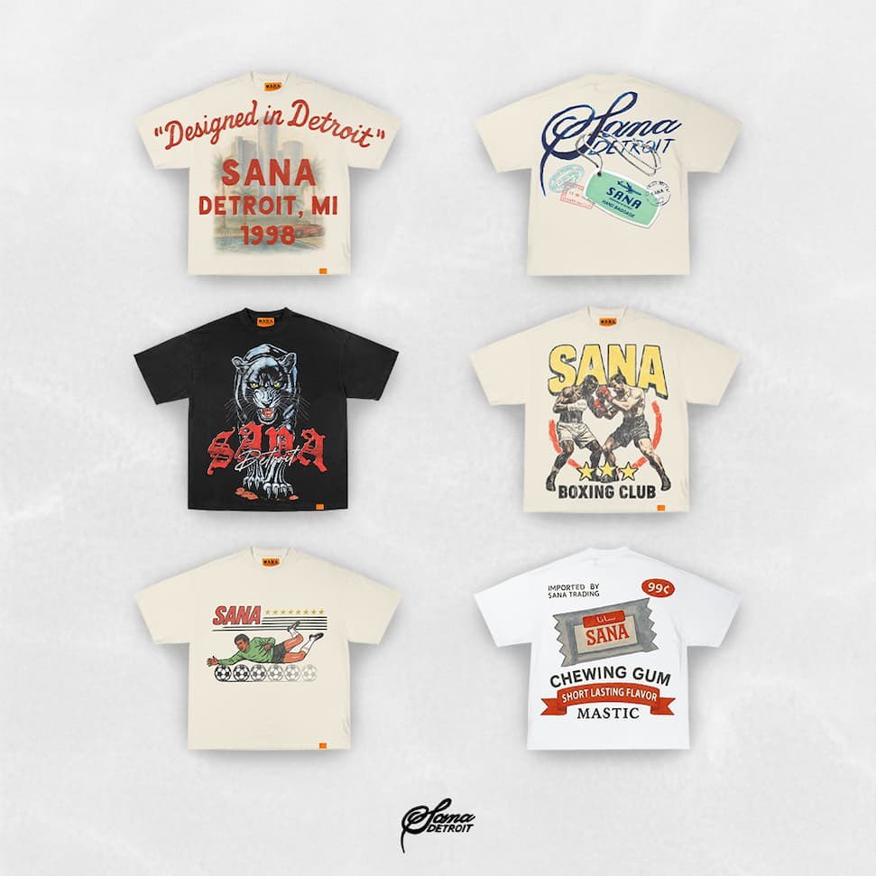 SanaDetroit's tweet image. SUMMER TEES /// 07.18.25 at 11AM EST
Introducing six graphic tees tailored for the summer wardrobe.
ONLY AVAILABLE AT SANADETROIT.COM