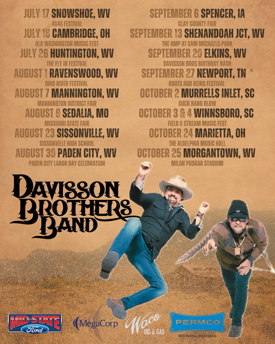 Come find us on the road this summer, and stay tuned for more dates in the fall!