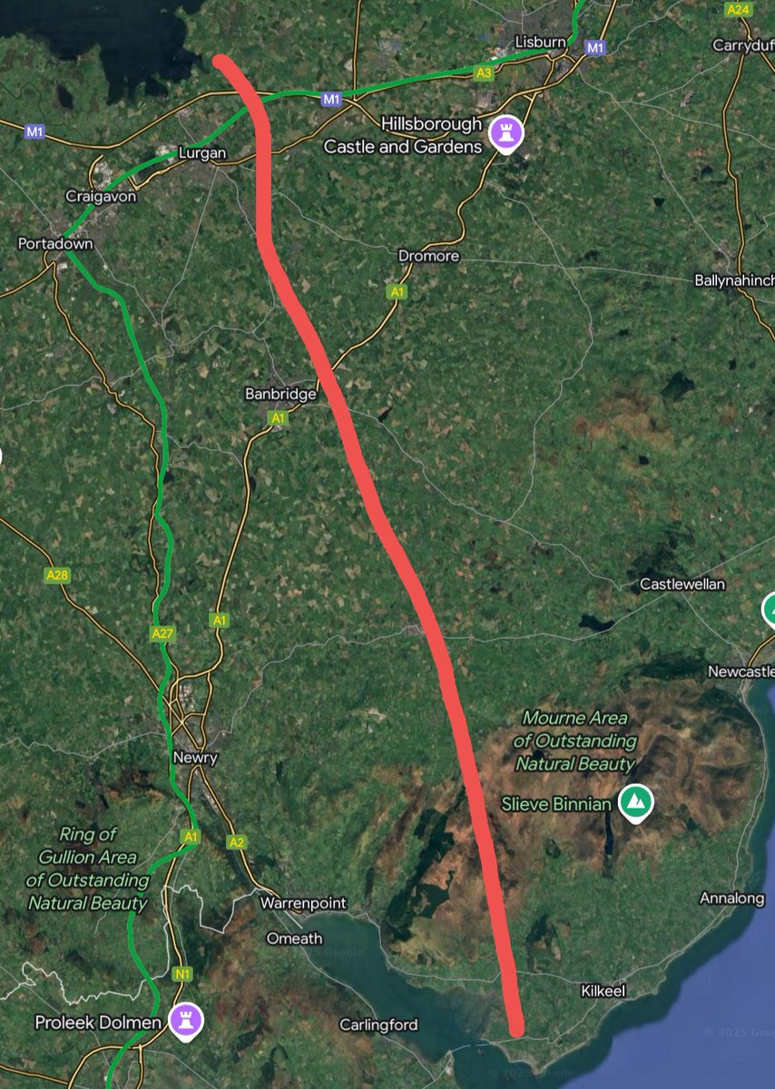 MtbMayo's tweet photo. If Unionists want a hard border on the island of Ireland, we'll then let them put it here (sorry county Down
30 and a half counties is better than 26.
Mostly follows the river Bann.
Thoughts?
@irishborderpoll
@IrishUnity
#hardborder https://t.co/gxmrhlbFzA