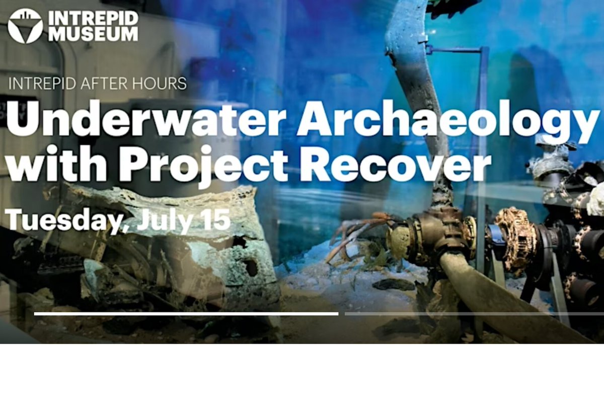 PathfinderLabs's tweet image. On 7/15 the @IntrepidMuseum will host #IntrepidAfter Hours: Underwater Archaeology with Project Recover at 430pm.
About missions to locate and identify WWII flight crews lost off the coast of Palau. Includes a dinner with fellow attendees.
bobwoodrufffoundation.org/nyc-event/intr…