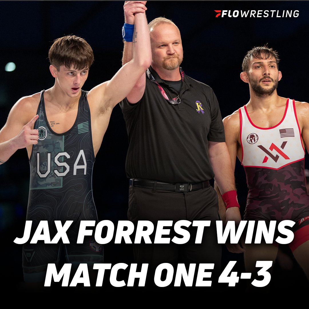 Jax Forrest takes match one over Vito Arujau 4-3. Match two starts at 6 pm Eastern
