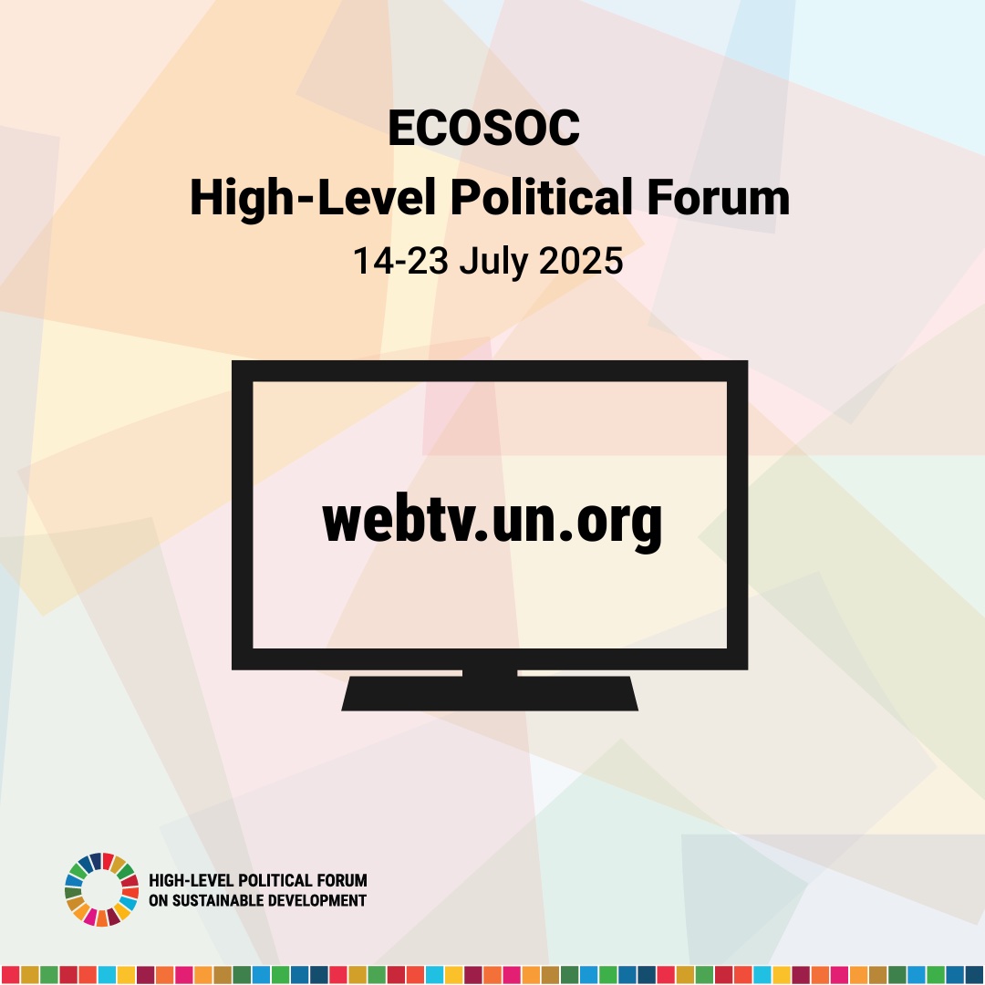 This week we will participate in #HLPF, where the world gathers to assess progress towards #GlobalGoals:

🟢37 countries will share national efforts
🟢Focus on #SDGs 3, 5, 8, 14 &amp; 17
🟢Special &amp; side events
🟢Live webcast on <a href="/UNWebTV/">UN Web TV</a>

Learn more: 🔗hlpf.un.org/2025
