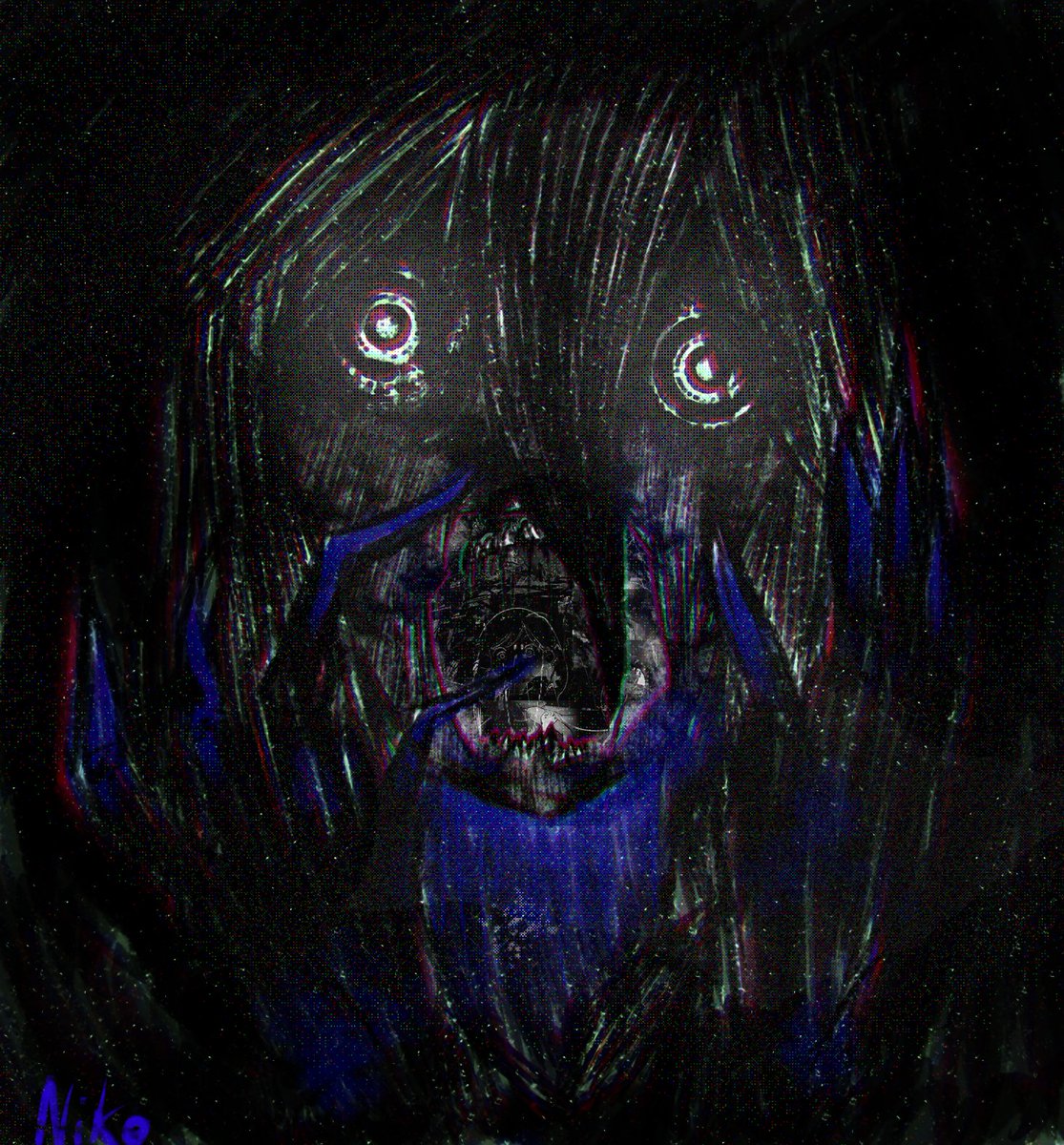 Stranger_Niko's tweet photo. Day 1 - body horror 
#strangerweek #OMORIFANART #OMORI 

had to Repost cuz I messed up hashtags ;-; https://t.co/hcKuxQKFgJ