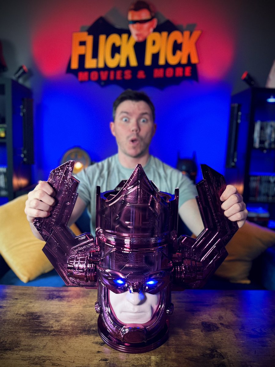 theFLICKpick's tweet image. I did it… #TheFantasticFour GALACTUS LED Popcorn Bucket is the most epic head you’ll ever eat popcorn out of… $80 is a small price to pay for the devourer of worlds.