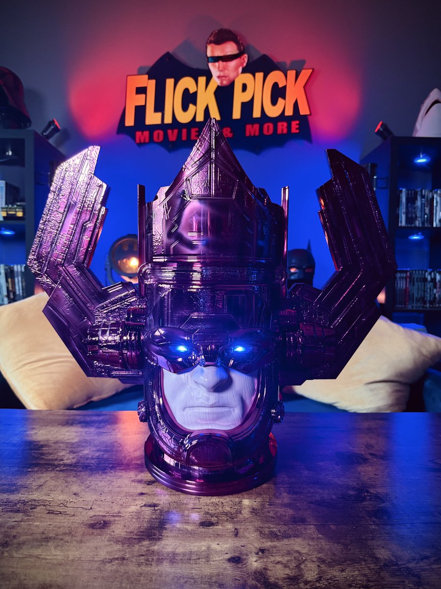 theFLICKpick's tweet image. I did it… #TheFantasticFour GALACTUS LED Popcorn Bucket is the most epic head you’ll ever eat popcorn out of… $80 is a small price to pay for the devourer of worlds.
