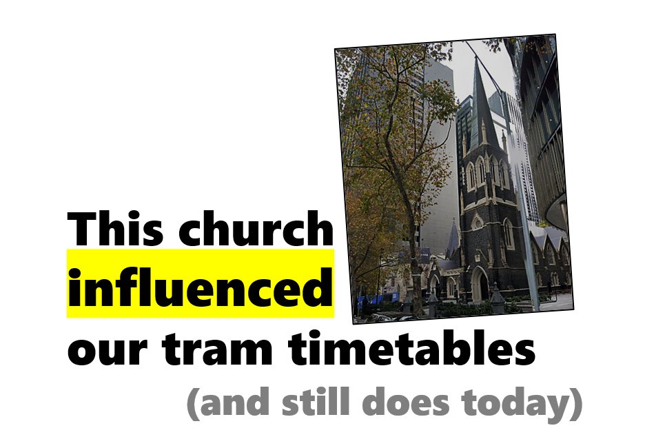 MelbOnTransit's tweet image. [Blog] Did you know that 1920s church preachings still influence Melbourne's train and tram timetables? Learn how and why as I discuss the power plays of churches, unions and governments that shape our transport services today. melbourneontransit.blogspot.com/2025/07/tt-208… #springst