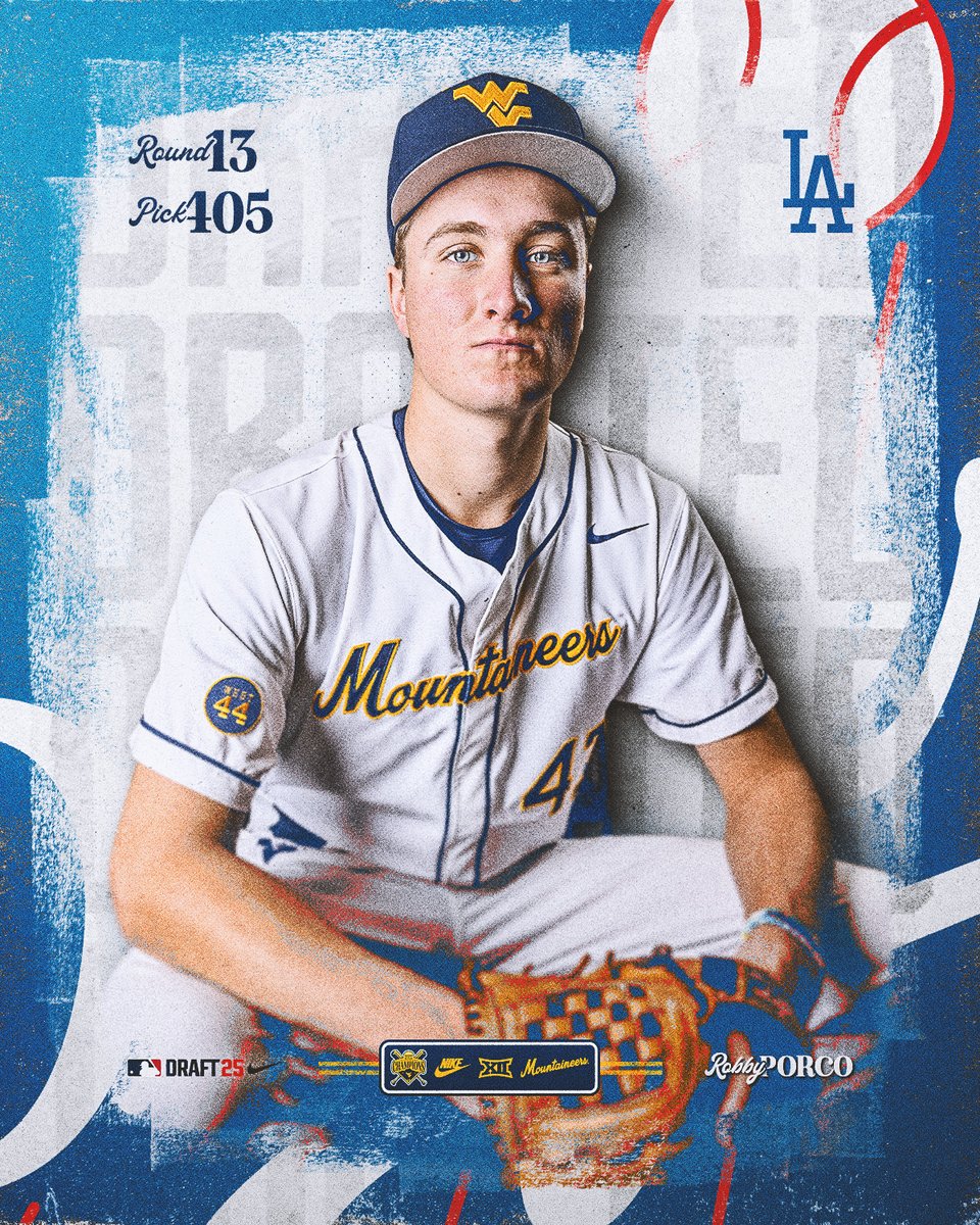 WVU Baseball (@wvubaseball) on Twitter photo 𝘿𝙍𝘼𝙁𝙏𝙀𝘿!
In the 13th round, Robby Porco has been selected by the Los Angeles Dodgers!
<a href="/robbyporco/">robby porco</a> | <a href="/Dodgers/">Los Angeles Dodgers</a> 𝘿𝙍𝘼𝙁𝙏𝙀𝘿!
In the 13th round, Robby Porco has been selected by the Los Angeles Dodgers!
<a href="/robbyporco/">robby porco</a> | <a href="/Dodgers/">Los Angeles Dodgers</a>