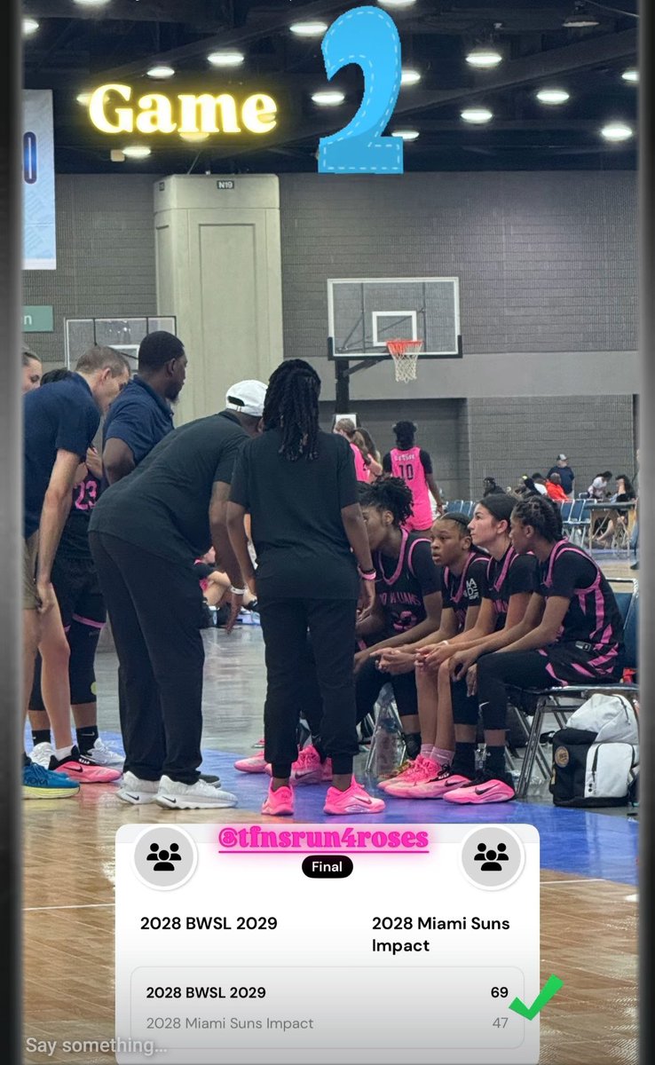 Boo Williams 2029 JR EYBL ๐๐ (@bwsl2029eybl) on Twitter photo Playing up 15U for <a href="/TFNsRun4Roses/">TFN's Run 4 Roses</a> our girls are holding their own.
We're 2-0... let's keep it goingโผ๏ธ๐๐
<a href="/Coach_j_77/">Jefferson Youngblood</a> <a href="/NIL_CoachIsh/">Aisha Foy</a>
<a href="/BWSLGirlsAAU/">Boo Williams GBB</a> #2025EYBL #Road2CHI Playing up 15U for <a href="/TFNsRun4Roses/">TFN's Run 4 Roses</a> our girls are holding their own.
We're 2-0... let's keep it goingโผ๏ธ๐๐
<a href="/Coach_j_77/">Jefferson Youngblood</a> <a href="/NIL_CoachIsh/">Aisha Foy</a>
<a href="/BWSLGirlsAAU/">Boo Williams GBB</a> #2025EYBL #Road2CHI