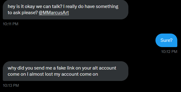 Small PSA to anyone who follows @LeoDaModeeleer 

Their account might have been hi-jacked

Hope this helps with anyone who's recieved DMs from them recently

hope you have a good day now!