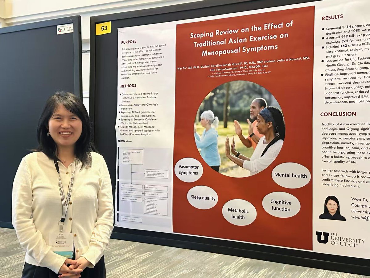 uofunursing's tweet image. Wen Tu, a 3rd-year PhD student at the College of Nursing, was just recommended for PhD Candidacy after passing her exams and proposal defense! We're so proud of her and excited to follow her dissertation journey.

#UofUNursing #PhDCandidate #InTheMaking