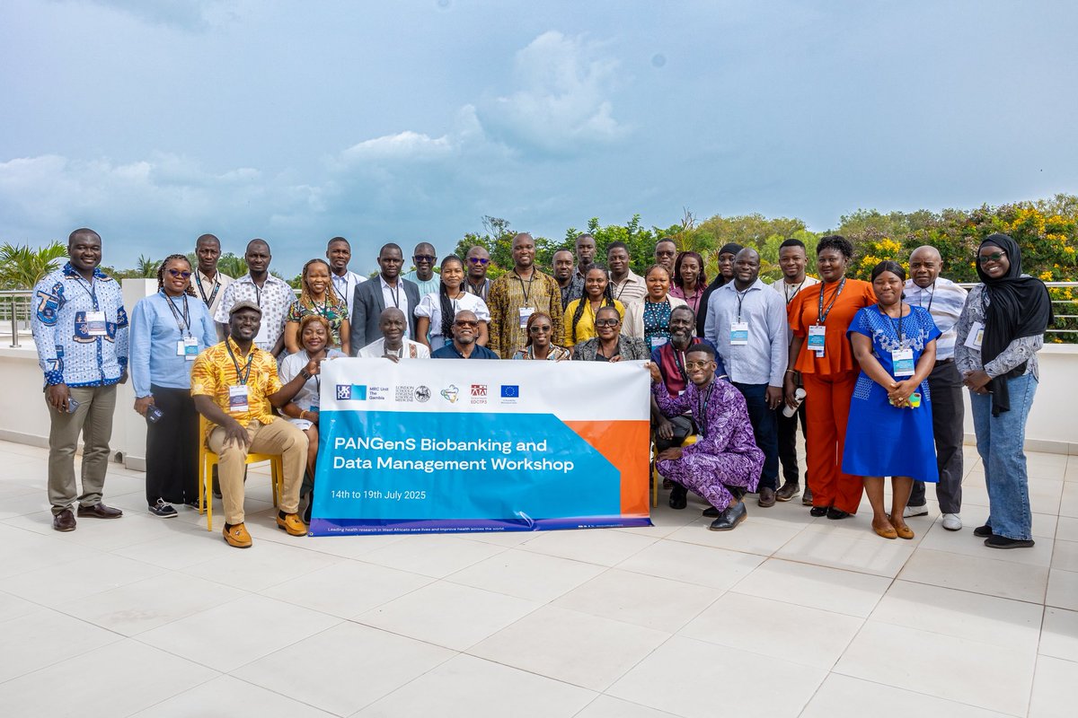 PANGenS2023's tweet image. 📸📌
Excerpts from Day 1 of the #DataManagement & Biobanking training at @mrcunitgambia:
Kicked off with an introduction session and wrapped up with a technical session on the data lifecycle—emphasizing the need for complete, accurate & consistent data for quality research.