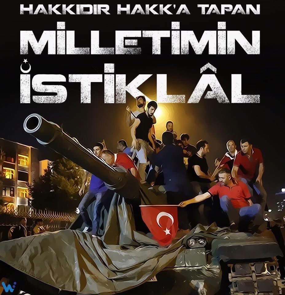 ZAFERİN ADI TÜRKİYE
Unutmadık, unutturmayacağız 
#15Temmuz
#15TemmuzDestanı
#15TemmuzDemokrasiveMilliBirlikGünü