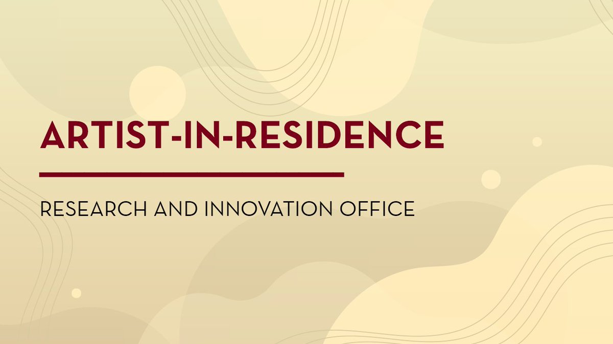 The Artist-in-Residence program opens August 12th! This program will bring together artists with scientists to spur creative thinking and innovation. Learn more about the program: LOI due Aug. 11; application opens Aug. 12; proposals due Sept. 9.  bit.ly/3SlJU4H
