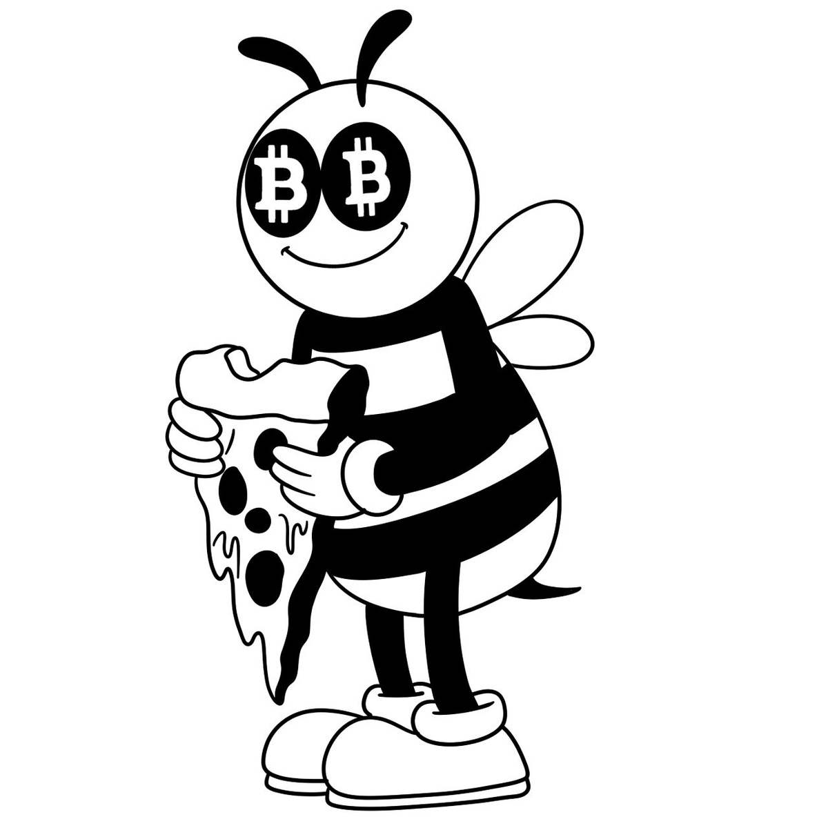 Alkanesbee's tweet image. Proof that bees love Bitcoin… and pizza.

BZZ BZZ 🐝