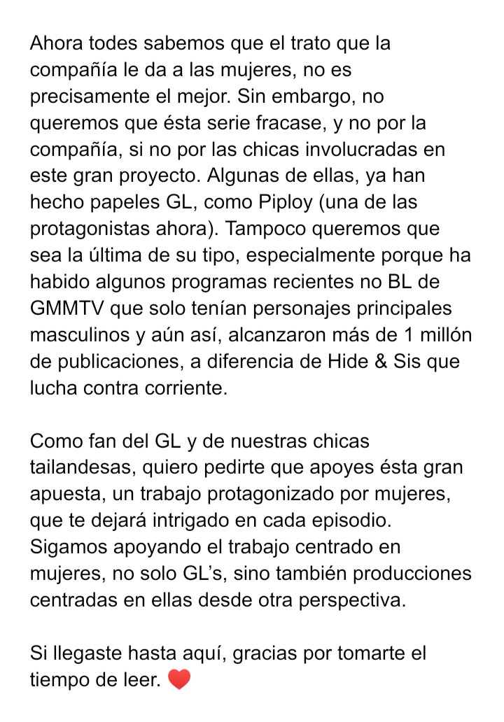ElClub4AM's tweet photo. Hola fans del GL!
Apoyemos este proyecto no GL, pero que está centrado y protagonizado por mujeres. 
Creo que si nos unimos, podemos lograrlo. Apoyemos a las chicas! 

Te agradecería un rt! 

#HideAndSis https://t.co/vOR91Vt9w3
