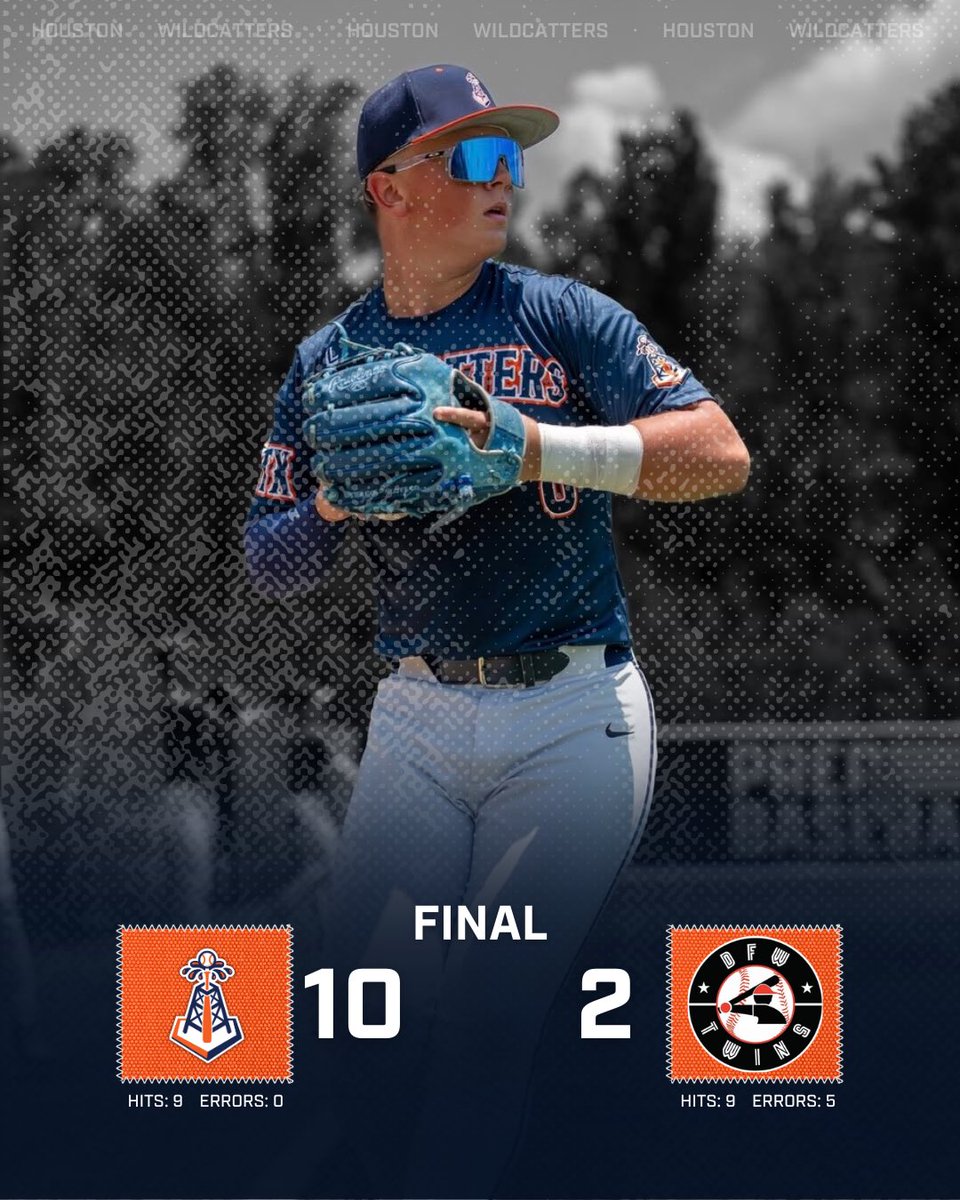 Wildcatters High School (@wildcattershs) on Twitter photo FINAL
28 Orange wins the PG WWBA South Elite, defeating DFW Twins Scout 15u 10-2.
Jacob Buenrostro (<a href="/JB_Buenrostro/">Jacob Buenrostro “JB”</a>): 1-2, 2B, 3 RBI, 2 BB
Carson Farr (<a href="/carson_farr03/">Carson Farr</a>): 3-3, 2B, 2 R
Jaxson Gonzales (<a href="/JaxsonGonzales1/">Jaxson Gonzales</a>): 2-2, R, BB
Mason Mead (<a href="/MeadMason/">Mason mead</a>): 1-3, 2B, RBI, 2 R, BB FINAL
28 Orange wins the PG WWBA South Elite, defeating DFW Twins Scout 15u 10-2.
Jacob Buenrostro (<a href="/JB_Buenrostro/">Jacob Buenrostro “JB”</a>): 1-2, 2B, 3 RBI, 2 BB
Carson Farr (<a href="/carson_farr03/">Carson Farr</a>): 3-3, 2B, 2 R
Jaxson Gonzales (<a href="/JaxsonGonzales1/">Jaxson Gonzales</a>): 2-2, R, BB
Mason Mead (<a href="/MeadMason/">Mason mead</a>): 1-3, 2B, RBI, 2 R, BB