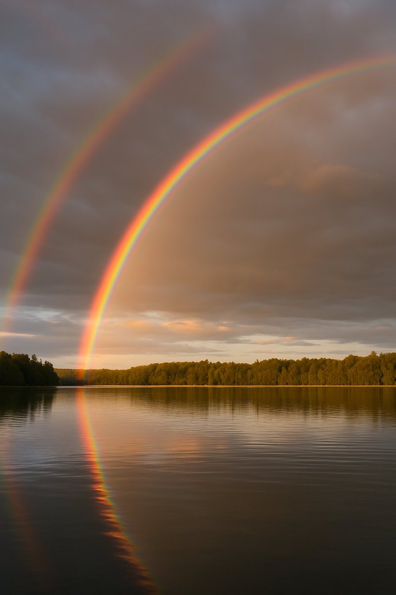 Double rainbow.