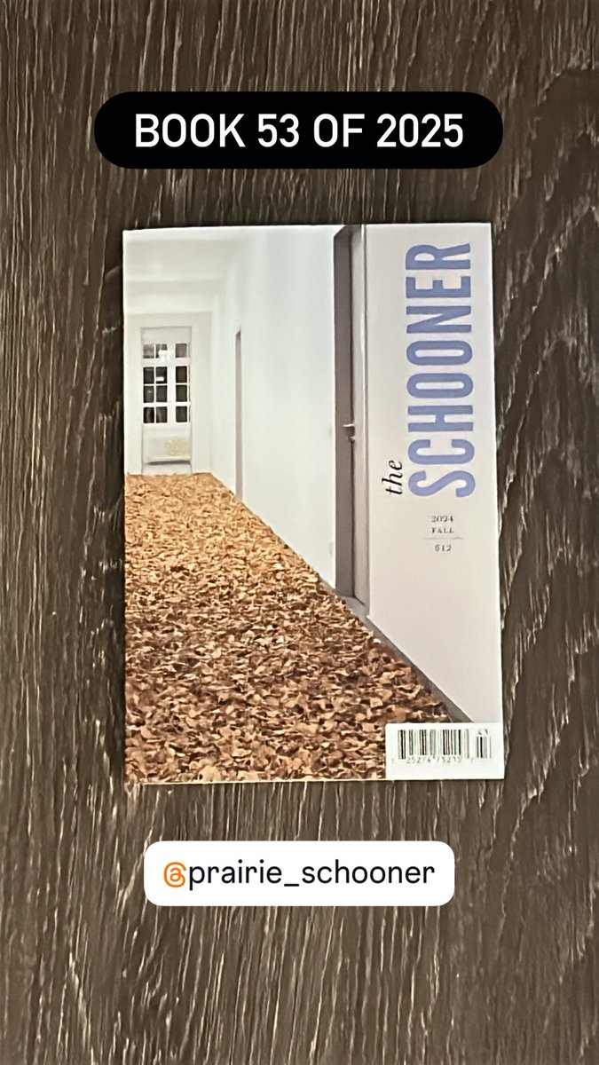 jeffhillwriter's tweet image. Book 53 of 2025: The Prairie Schooner Vol. 98 No. 3 by @TheSchooner