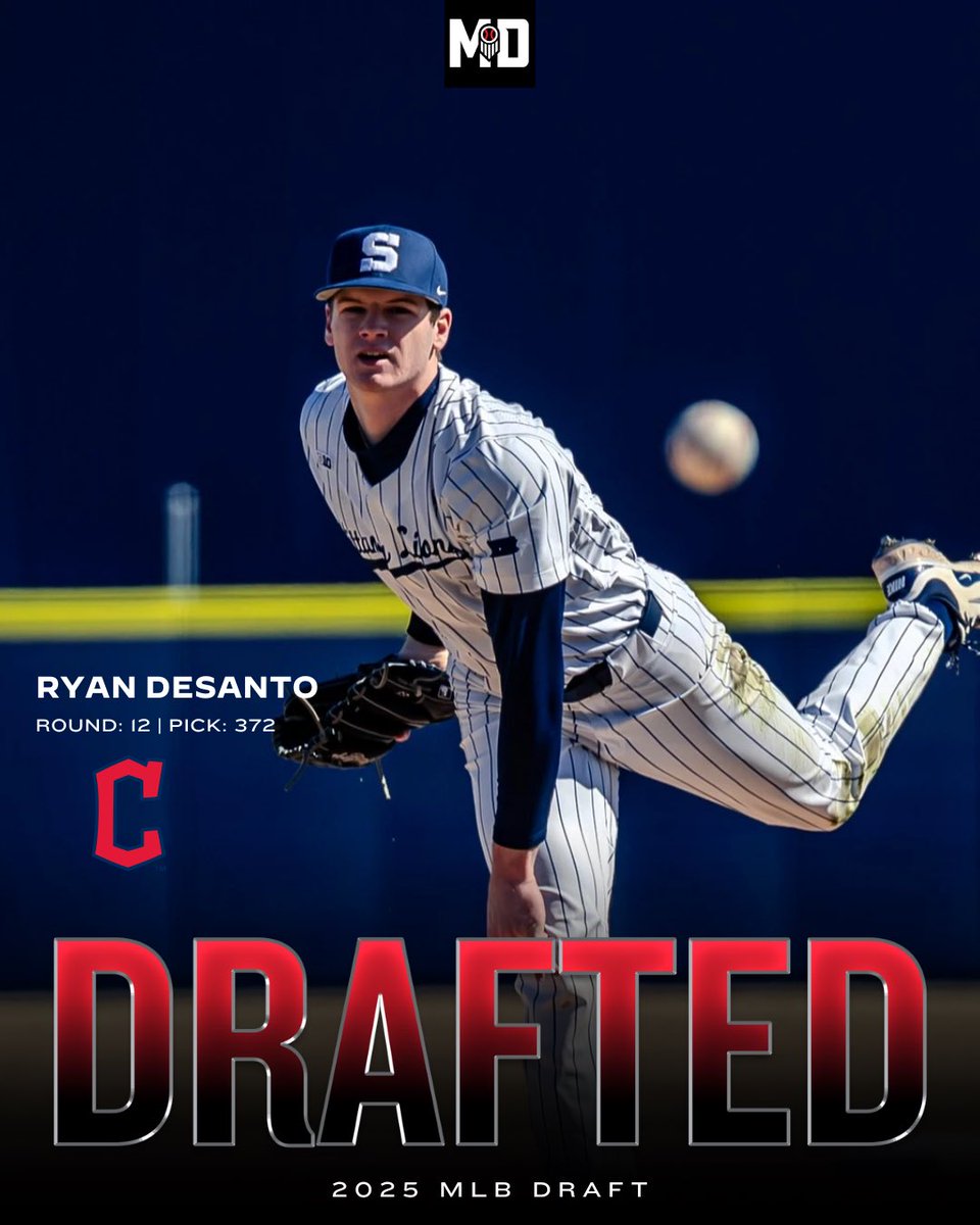 Prep Baseball Maryland (@prepbaseballmd) on Twitter photo ๐ฎ๐ฌ๐ฎ๐ฑ ๐ ๐๐ ๐๐ฅ๐๐๐ง ๐ ๐ฅ๐ฌ๐๐ก ๐๐๐ฆ๐๐ก๐ง๐ข
LHP Ryan DeSanto (Penn State) has been selected by the <a href="/CleGuardians/">Cleveland Guardians</a> with the 372nd overall pick in the #MLBDraft.
โช๏ธAttended Tuscarora High School (MD)
โช๏ธNo. 30 player in <a href="/PrepBaseballMD/">Prep Baseball Maryland</a> โ22 class
<a href="/prepbaseball/">Prep Baseball</a> | ๐ฎ๐ฌ๐ฎ๐ฑ ๐ ๐๐ ๐๐ฅ๐๐๐ง ๐ ๐ฅ๐ฌ๐๐ก ๐๐๐ฆ๐๐ก๐ง๐ข
LHP Ryan DeSanto (Penn State) has been selected by the <a href="/CleGuardians/">Cleveland Guardians</a> with the 372nd overall pick in the #MLBDraft.
โช๏ธAttended Tuscarora High School (MD)
โช๏ธNo. 30 player in <a href="/PrepBaseballMD/">Prep Baseball Maryland</a> โ22 class
<a href="/prepbaseball/">Prep Baseball</a> |