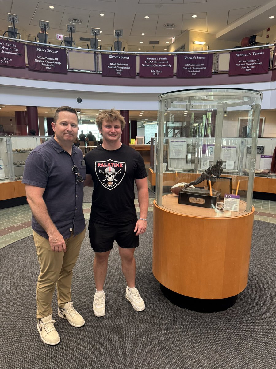 Cam Bickel (@cambickel76) on Twitter photo Thank you to <a href="/Coach_Karlson/">Erik Karlson</a> and <a href="/UChicagoFB/">UChicago Football</a> for having me on campus today! It was great to get to meet Coach Karlson and get a feel for campus life and the program! I hope to be back soon and to continue to grow my relationship with the Maroons!
<a href="/PHS_Football/">Palatine HS Football</a> Thank you to <a href="/Coach_Karlson/">Erik Karlson</a> and <a href="/UChicagoFB/">UChicago Football</a> for having me on campus today! It was great to get to meet Coach Karlson and get a feel for campus life and the program! I hope to be back soon and to continue to grow my relationship with the Maroons!
<a href="/PHS_Football/">Palatine HS Football</a>
