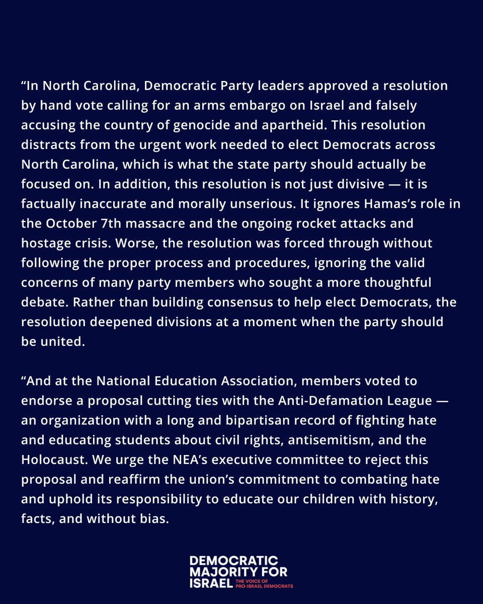 DemMaj4Israel's tweet image. Our party must continue to stand up for Democratic values.