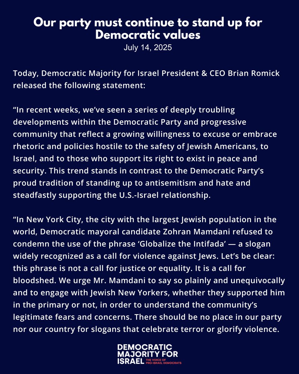 DemMaj4Israel's tweet image. Our party must continue to stand up for Democratic values.