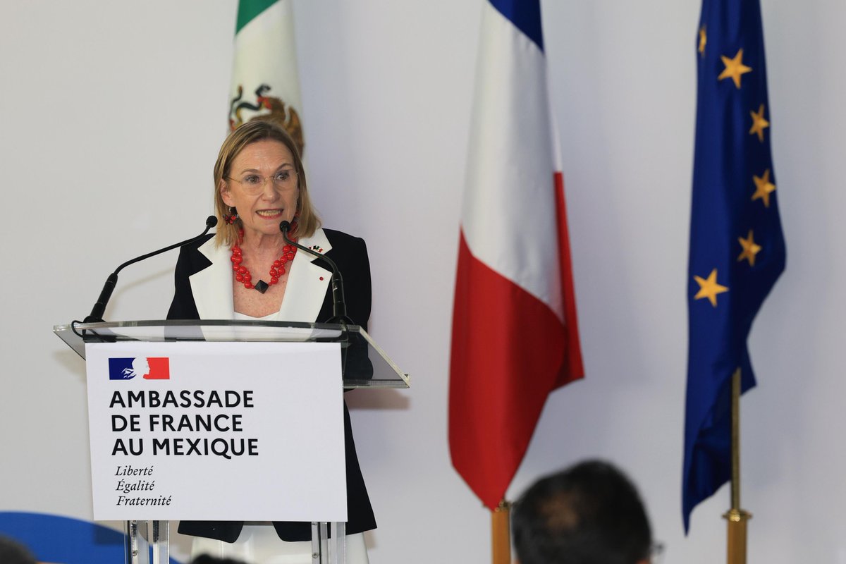 Embajada de Francia en México 🇲🇽 (@franciaenmexico) on Twitter photo Subrayó que ante estas turbulencias, Francia, Europa y México siguen compartiendo lo más esencial: “los valores del humanismo y del progreso, la solidaridad, el compromiso con los derechos humanos y una política exterior feminista" - <a href="/DBorione/">Delphine Borione</a> Subrayó que ante estas turbulencias, Francia, Europa y México siguen compartiendo lo más esencial: “los valores del humanismo y del progreso, la solidaridad, el compromiso con los derechos humanos y una política exterior feminista" - <a href="/DBorione/">Delphine Borione</a>