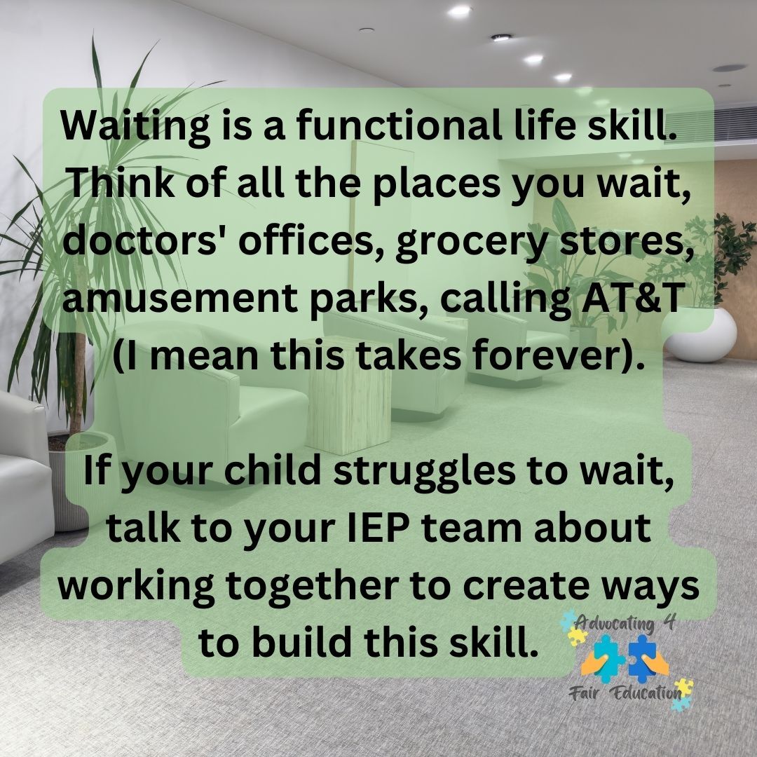 4faireducation's tweet image. Waiting is #HARD—especially when you&apos;re 6 and full of energy. 😅

Your child’s IEP can include supports to build this skill. Timers, visuals, and practice make a difference! ⏳🛒🎠

What’s the hardest place for your kiddo to wait?

#IEPsupport #ParentLife #SpecialNeedsParenting