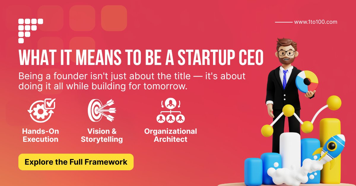 1_to_100m's tweet photo. 🚀 What It Means to Be a Startup CEO.

Being a founder isn't just about the title — it's about doing it all while building for tomorrow.

#StartupLife #FounderMindset #Leadership #TechFounders #1to100 https://t.co/qYmy4Ijeyo