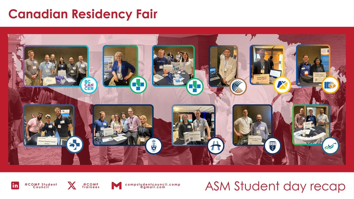 COMPTrainees's tweet image. π RECAP! We had a great turnout at the #COMP2025 Canadian Residency Fair!
Aspiring #MedPhys professionals connected with programs from across π¨π¦ to explore training paths & plan their next steps.
Big thanks to all reps for supporting the future of medical physics! π
#Residency
