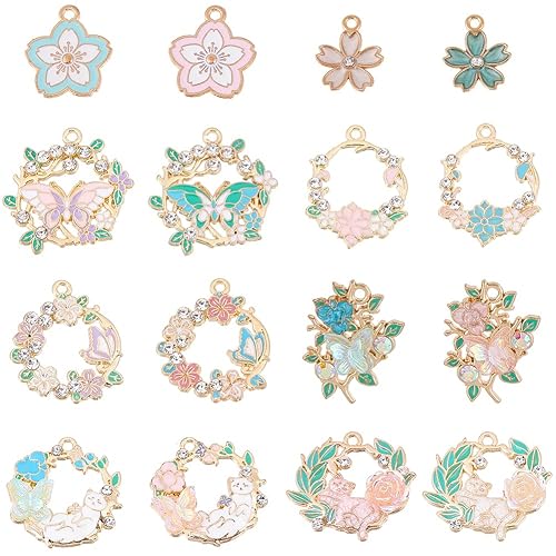 I just received SUNNYCLUE 1 caja de 48 piezas de 16 estilos de Dijes de Flores Esmaltadas Dijes Florales Aleación de Oro Resina Diamantes de Imitación Primavera Mariposa Gato Guirnalda from Anonymous via Throne. Thank you! throne.com/darkdragontanis #Wishlist #Throne