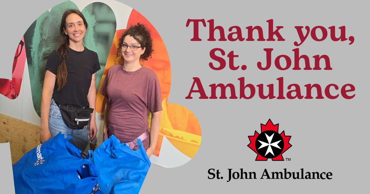 St. John Ambulance came in last week with a donation and bright beautiful smiles that made our day! Thank you for your contribution to feeding hungry families in Red Deer this summer.