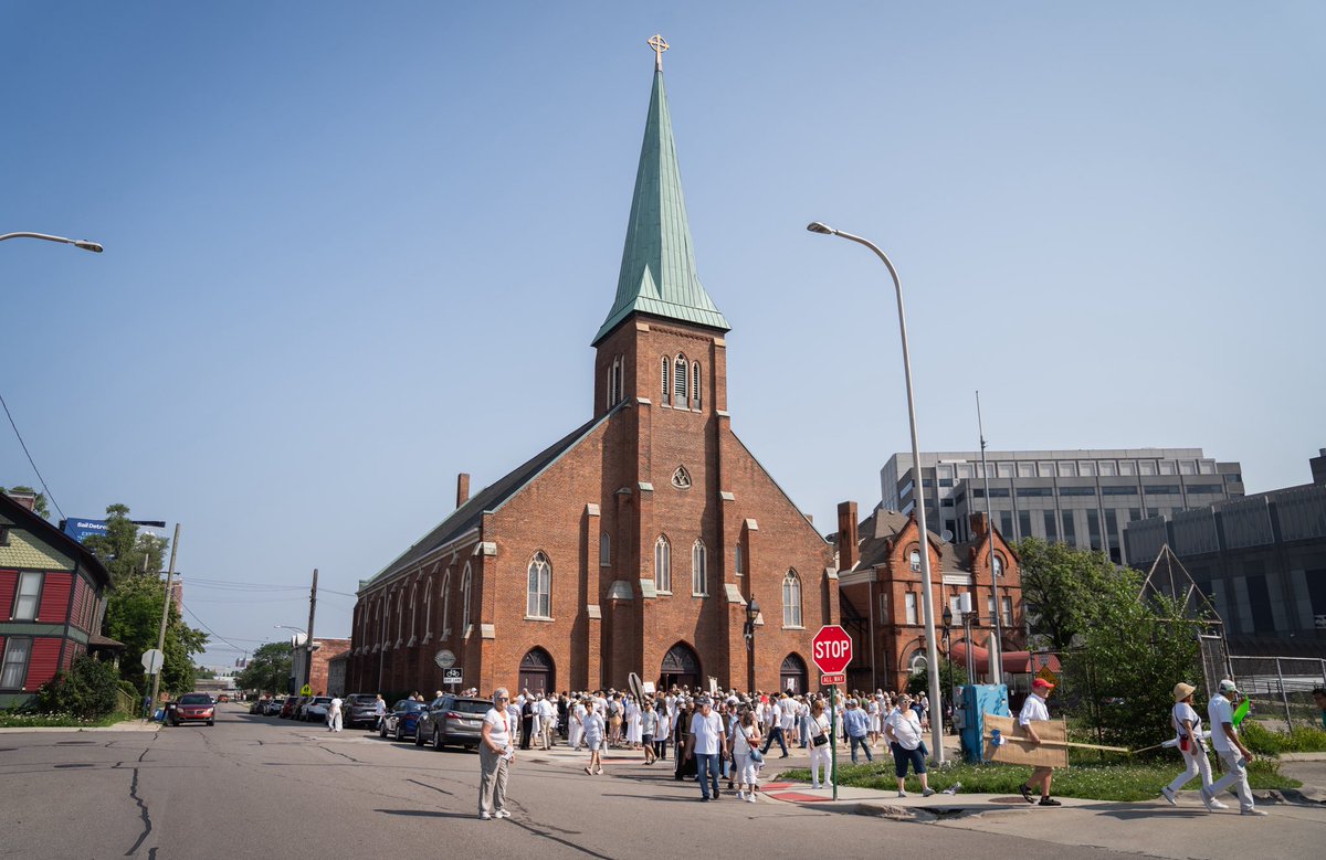 Today I joined hundreds walking to the ICE field office in Detroit, motivated by a truth that flows from the Gospel: Everyone has inherent dignity. We recognize this dignity above all else and seek to bring our nation back to its roots of charity, accompaniment, and welcome.