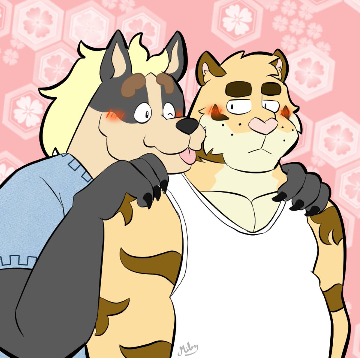 Dante y Vincent 🐯💕🐶