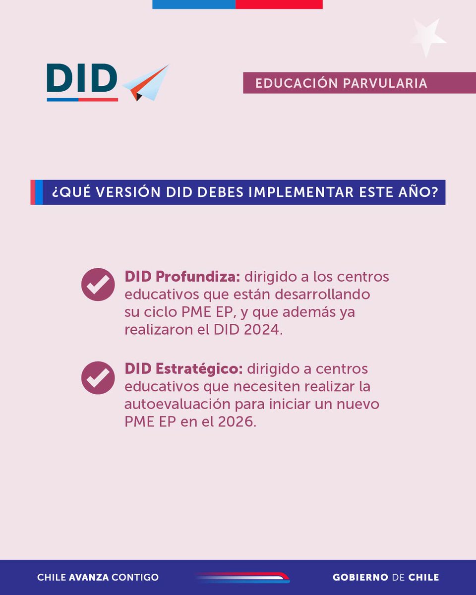 ¡Descubre en qué consisten los procesos del DID 2025! Recuerda que, entre el 13 de agosto y el 5 de diciembre, podrás actualizar la información para acceder a la plataforma  🗓️🌟.

Sigue activamente nuestras redes para más novedades sobre la herramienta.