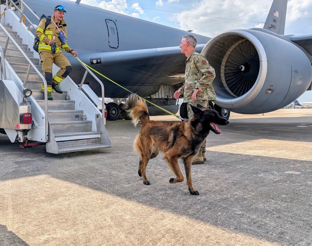 TXMilitary's tweet image. Global Partnership, Local Impact:
Texas has a 32-year military relationship with the Czech Republic through the National Guard State Partnership Program.
Yesterday evening, the Adjutant General of Texas welcomed a specialized search and rescue team from the Czech Republic.…