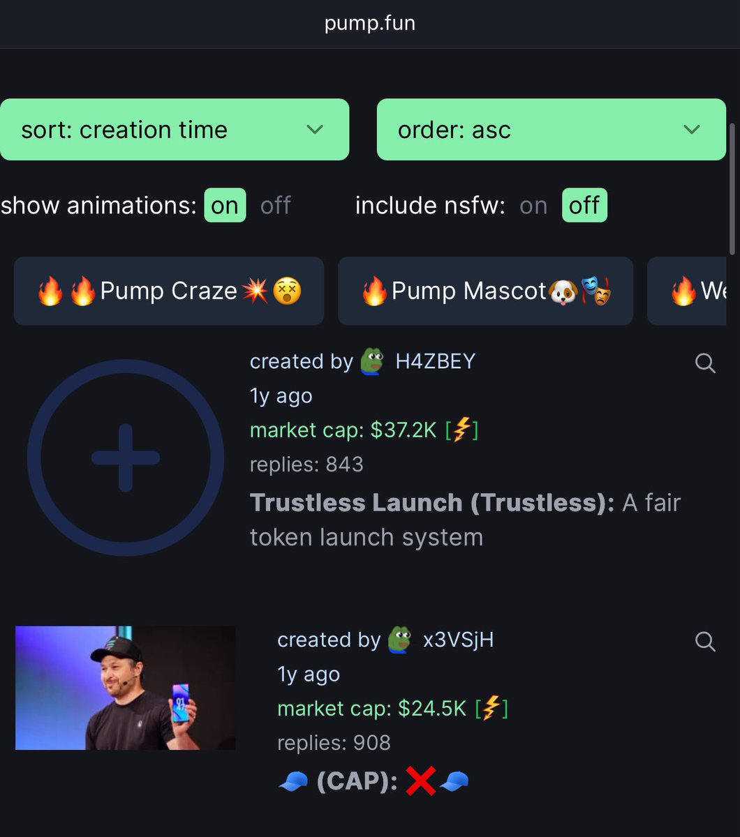 We are the FIRST TOKEN in <a href="/pumpdotfun/">pump.fun</a> archive!!!

LFG ➕➕➕