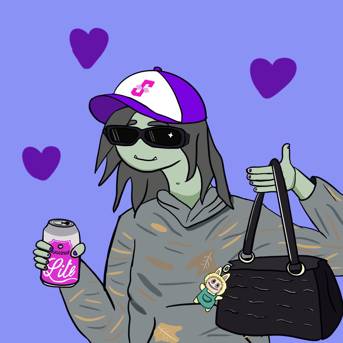 The power of the Succinct Community 🧵

This weekend <a href="/0xCRASHOUT/">crashout</a> took a photo of me holding a purse with a LABUBU on it and posted it in Discord. 

The community took it and ran.