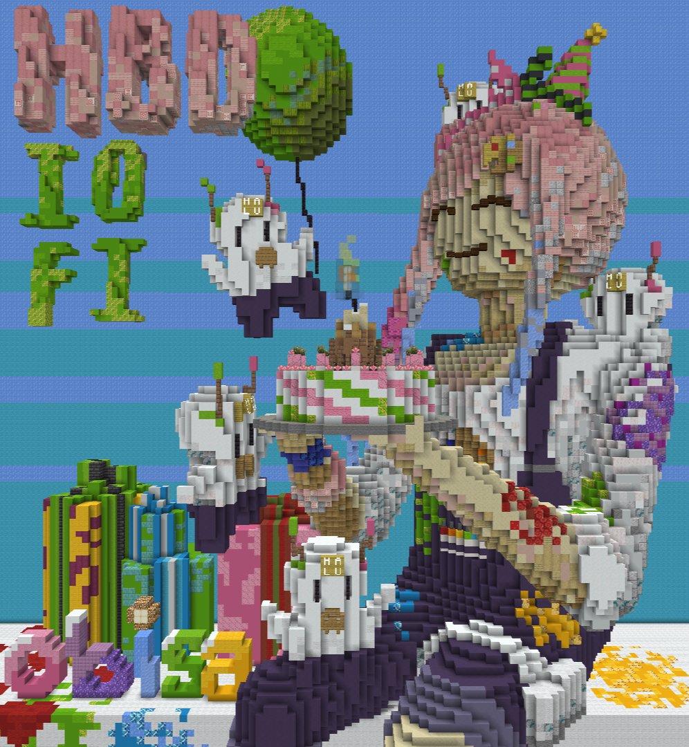adzkaaa_19's tweet photo. Happy Birthday, Iofi !!! Wish you all the best~ 🥳💚
#ioarts #iofiLucidDream #Minecraftbuilds https://t.co/uv98Ni5u3Y