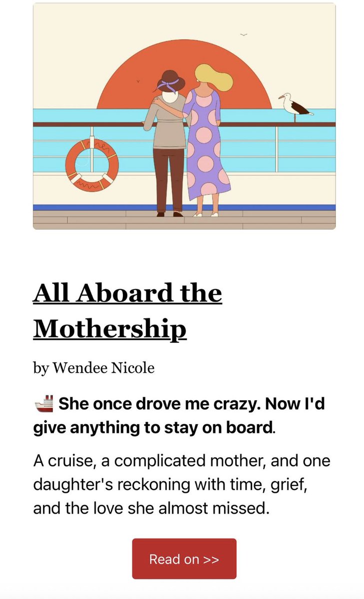 Wendee Nicole (@bohemianone) on Twitter photo Latest essay on my relationship with my mama & the cruise I took recently. "WTF am I going to do when she dies?"
<<All aboard the Mothership.>>
provokedbysusan.com/all-aboard-the… Latest essay on my relationship with my mama & the cruise I took recently. "WTF am I going to do when she dies?"
<<All aboard the Mothership.>>
provokedbysusan.com/all-aboard-the…