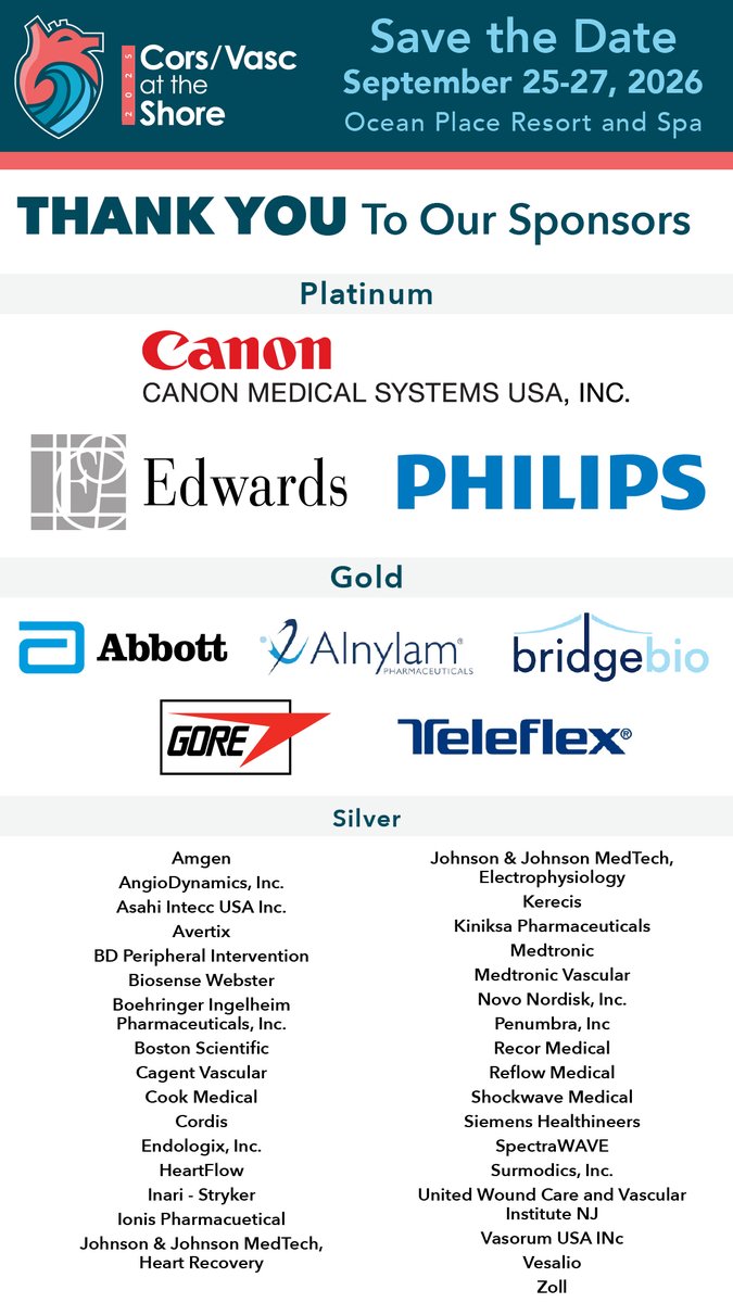 Cors/Vasc at the Shore tweet media