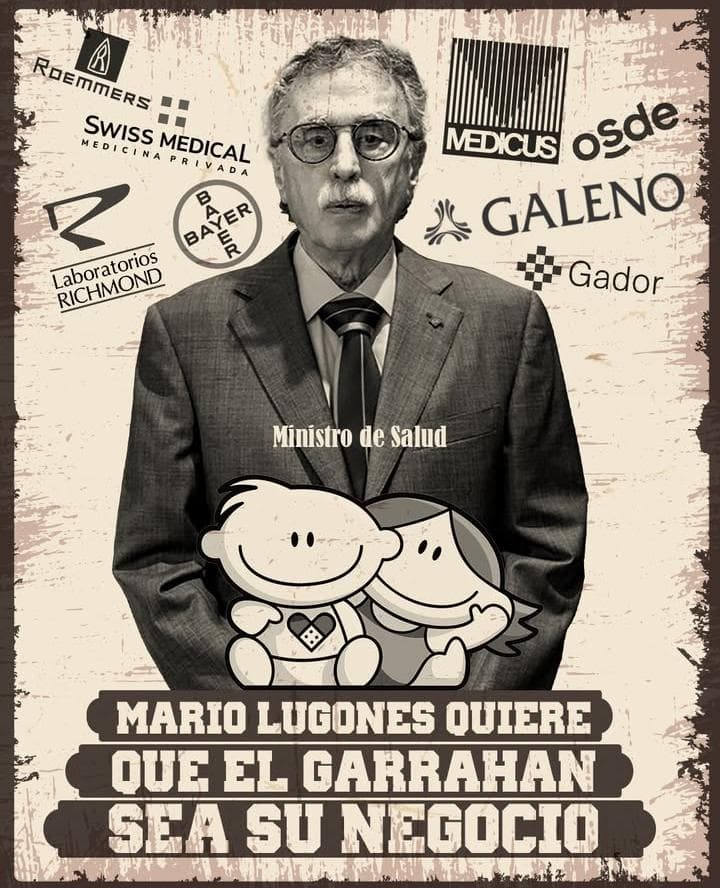 #LugonesVaciaElGarrahan 
Quieren privatizar los hospitales para volverlos privados porque el pueblo no va a poder pagar estos inútiles del gobierno nacional perseguir trabajadores de la salud pública no es un negocio #Argentina