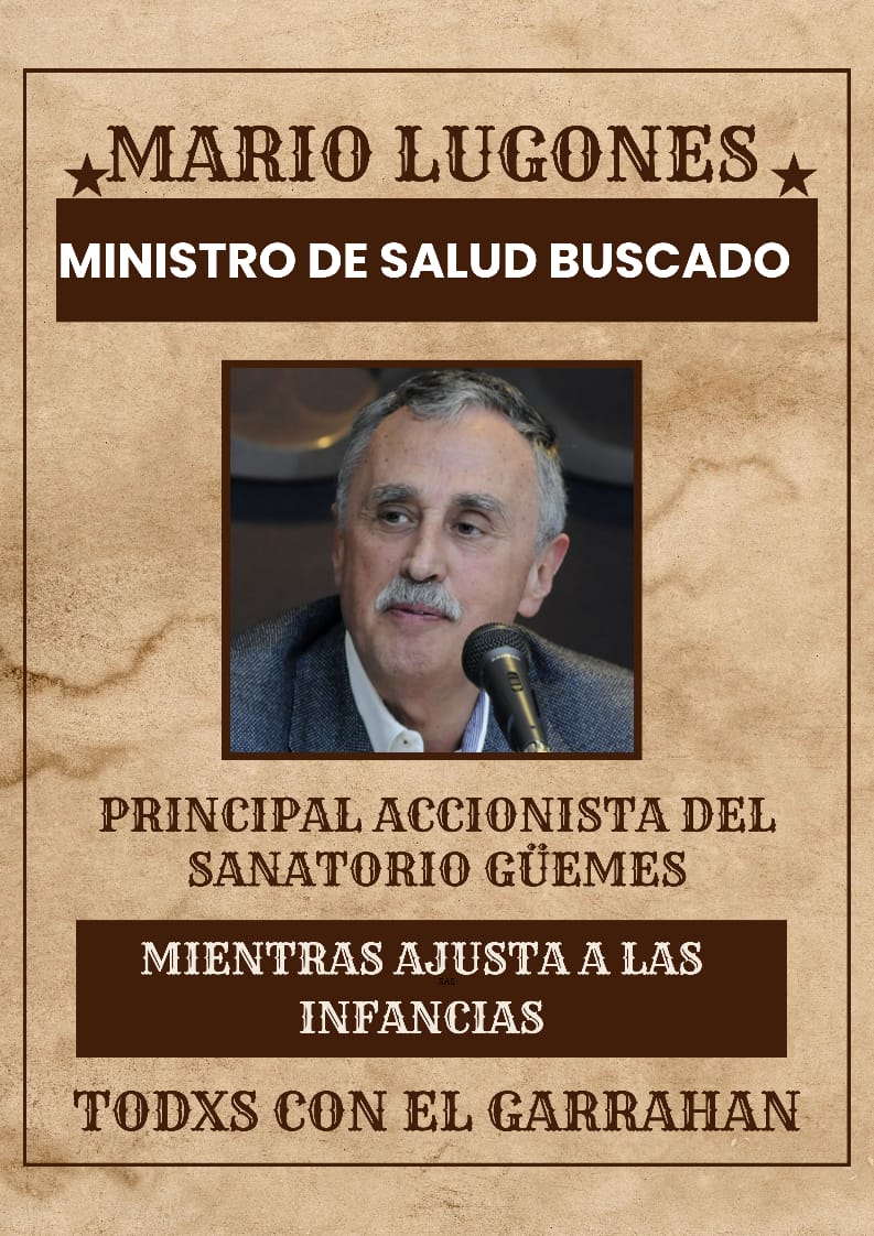 Retené esa caripela, la de Mario Lugones, el Ministro de Salud de Milei que está al frente de intentar vaciar el Htal Garrahan. Para tener acceso a una salud pública de calidad necesitamos que sus trabajadores y trabajadoras cobren bien y tengan insumos 
#LugonesVaciaElGarrahan