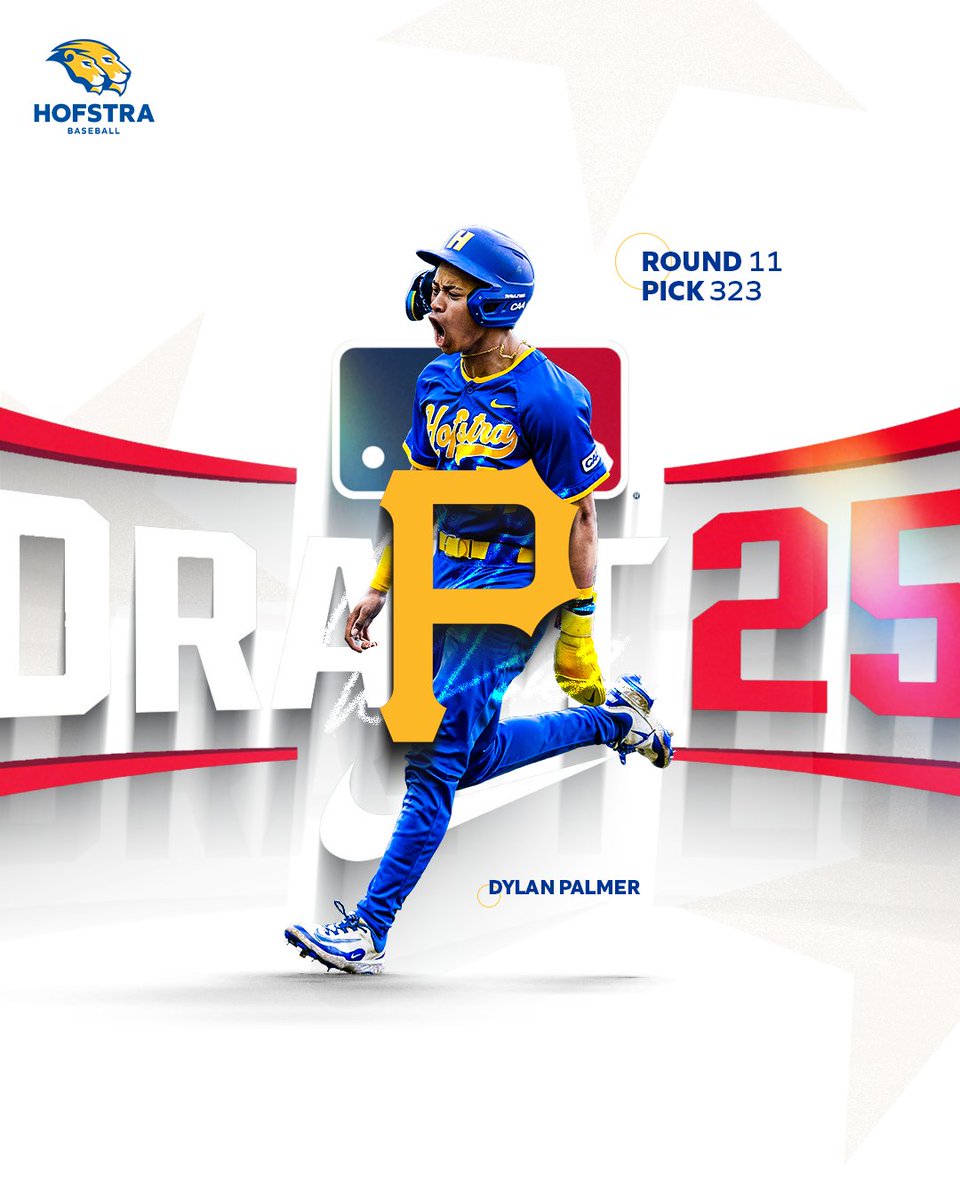 𝗗𝗥𝗔𝗙𝗧𝗘𝗗❗️

From #Hofstra➡️Pittsburgh. Dylan Palmer has been selected by the <a href="/Pirates/">Pittsburgh Pirates</a> in the 11th round of the 2️⃣0️⃣2️⃣5️⃣ <a href="/MLBDraft/">MLB Draft</a>!  Looking forward to watching your journey at the next level.

#PrideOfLI