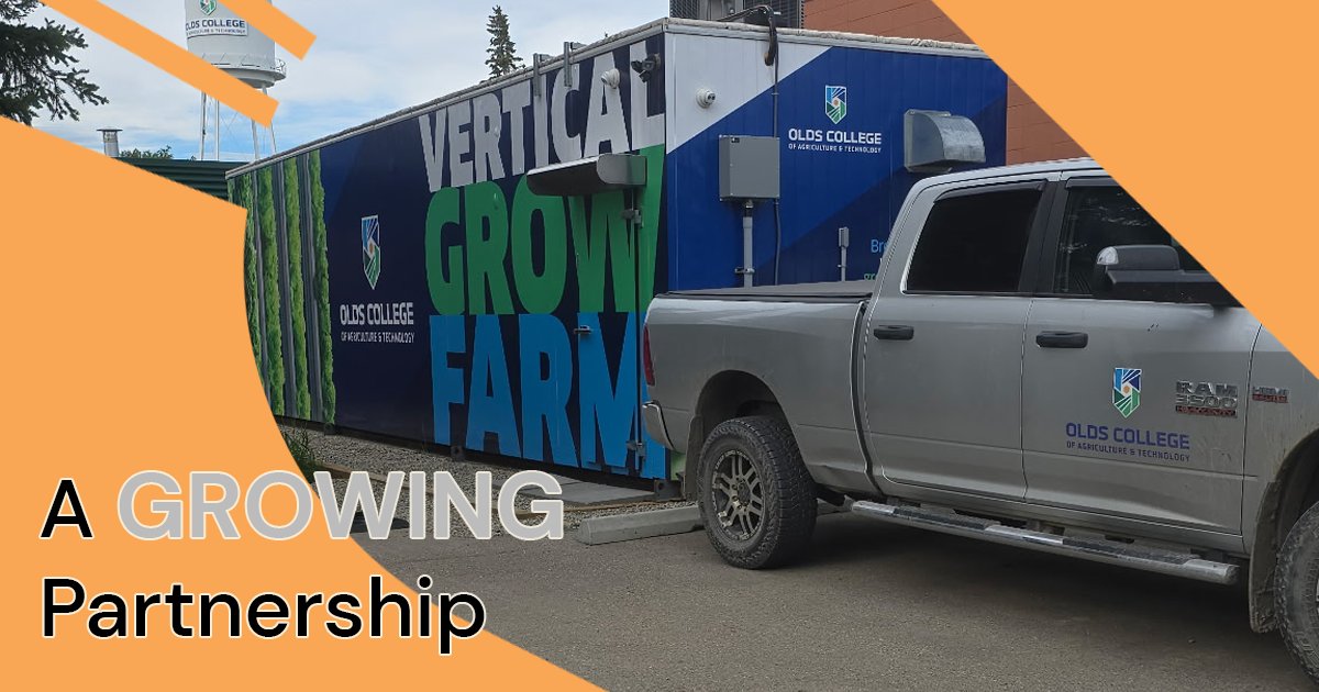 We have a GROWING partnership in the works with Olds College and Red Deer Polytechnic to expand hydroponic operations and efficiencies, in order to provide more food security in central Alberta. Right now, Olds College is sending 200 heads of lettuce out every two weeks!
